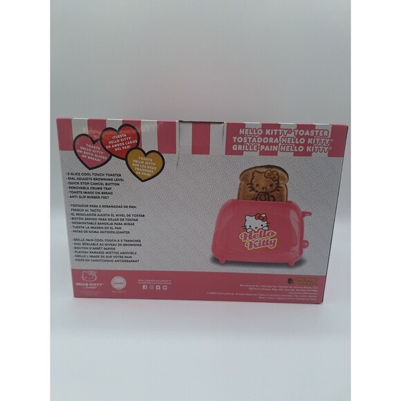 Hello Kitty Toaster New In Box 2 Slice Cool Touch Adjustable Browning - Picture 4 of 7